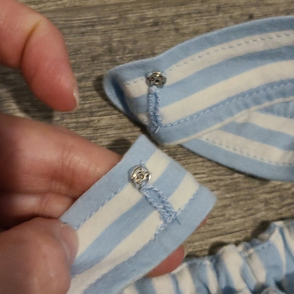 J. Crew Blue and White Stripes Blouse - Picture 7 of 8